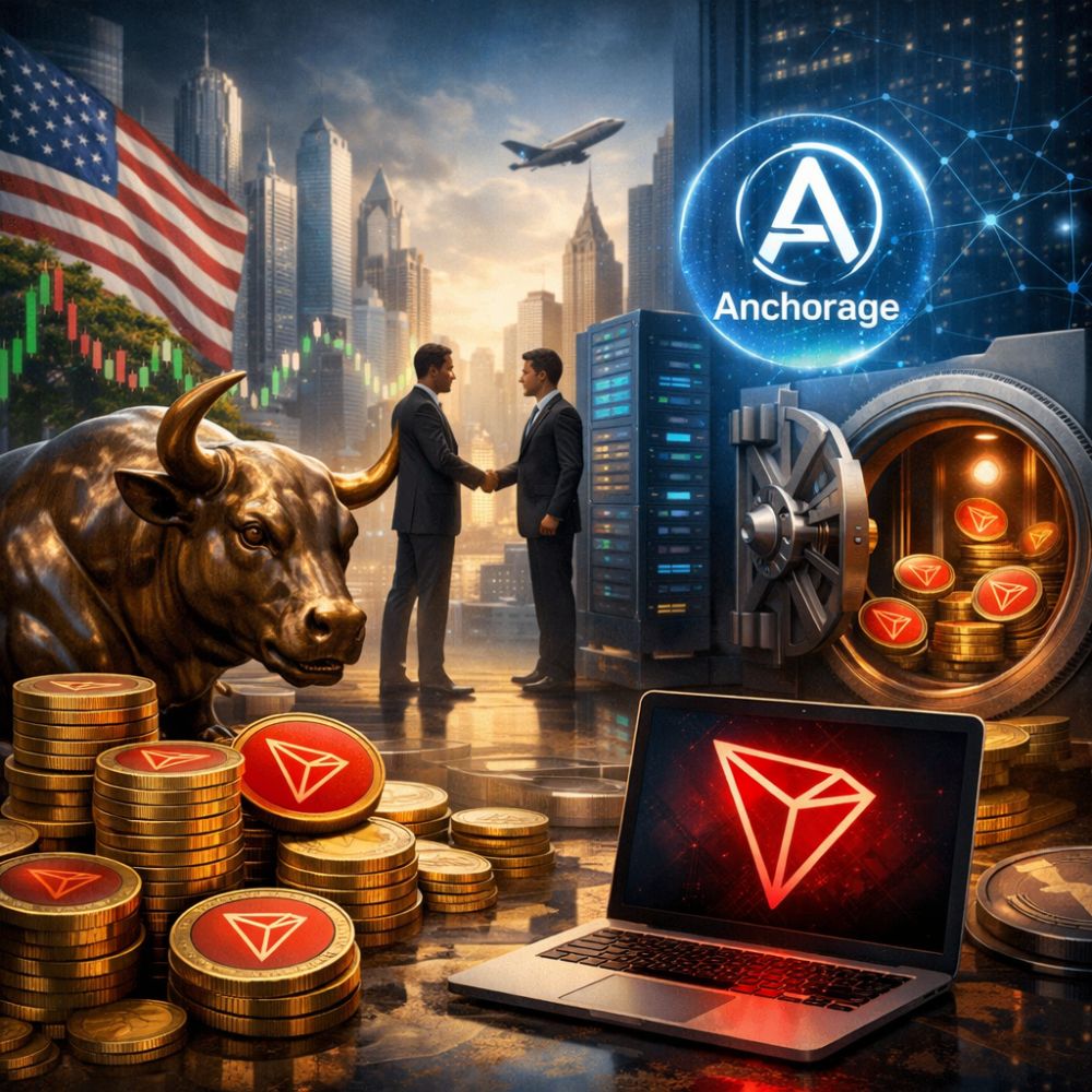 Why Institutional Giants are Rushing to TRON – New Anchorage Digital Partnership Unlocks TRX for US Enterprises