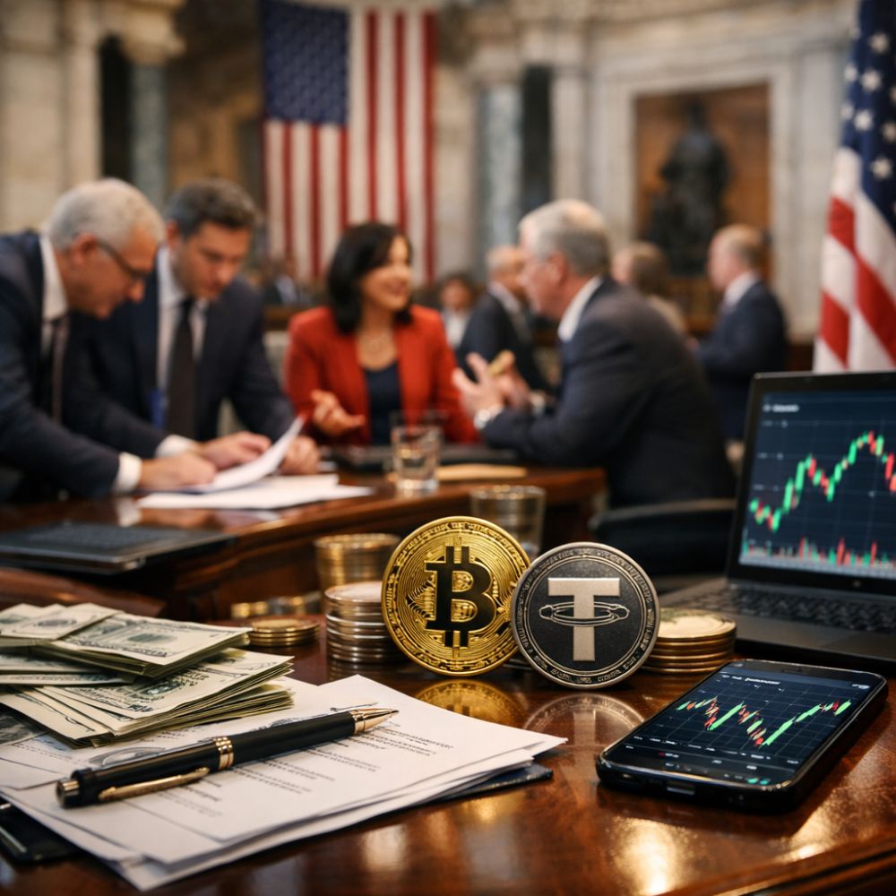 The Future of Digital Finance – US Lawmakers Face High Stakes Showdown Over New Crypto Bill and Stablecoin Rewards