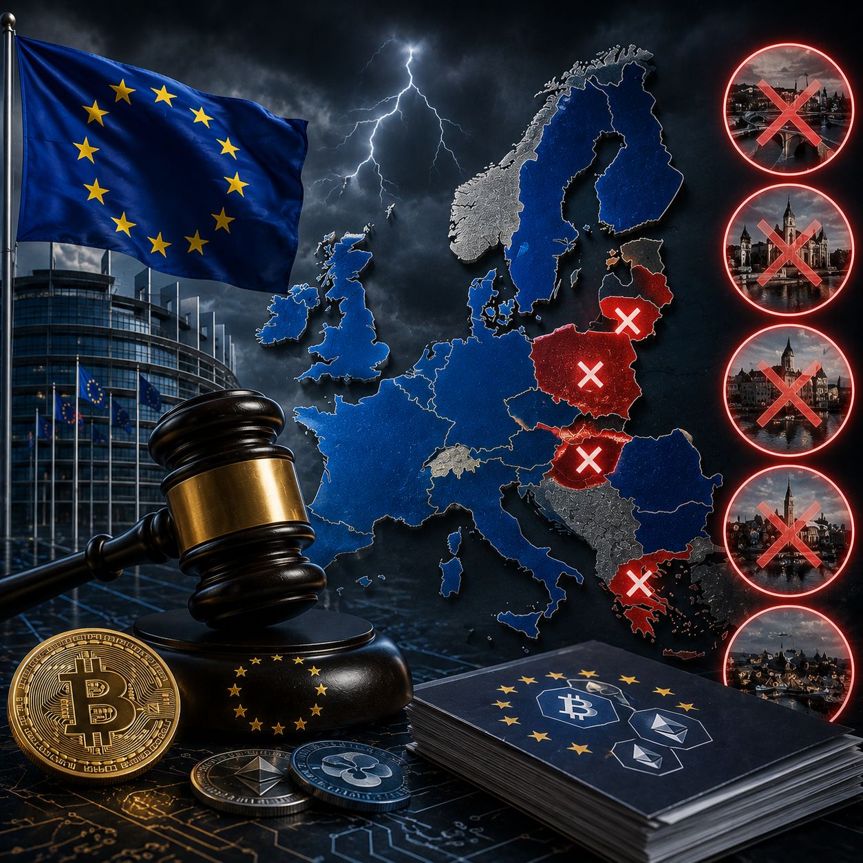 The Divided European Crypto Map: Why Five EU Nations Face a Zero License Crisis Under the Looming MiCA Transitional Deadline
