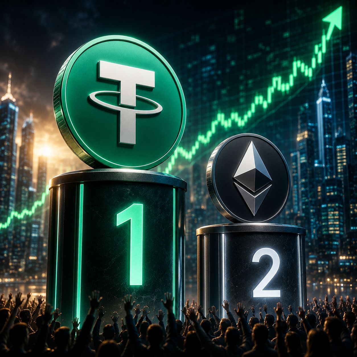 The Historic Crypto Flippening: Why Tether USDT Overtook Ethereum to Secure the Number Two Spot in the Global Market Capitalization Rankings
