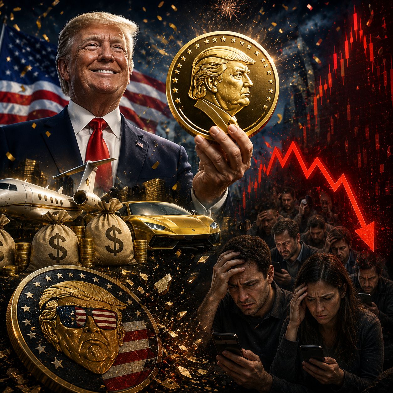 The Billion Dollar Presidential Crypto Windfall: How Trump Secured Unprecedented Digital Revenue While Retail Investors Navigated Mass Liquidation